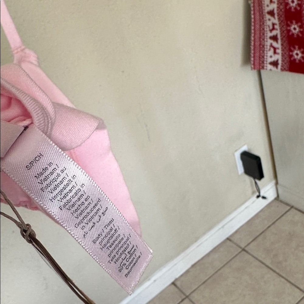 SKIMS Cotton Jersey Heart Cutout Scoop Bralette Cherry Blossom Pink SP-SCP-7415W - Picture 5 of 10